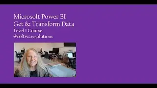 Microsoft Power BI - Level 1 - Video 12 - Pivot, Unpivot, Merge and Transpose Columns