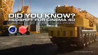 Did You Know? Redshift for Cinema 4D: Saving Tons of Beveling Work