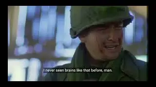 Son's head get bashed in front of her Mother - Platoon (1986)