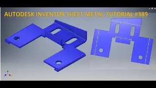 Autodesk Inventor Sheet metal Drawing tutorial 