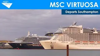 MSC Virtuosa departs Southampton (24/08/2023)