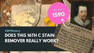 Does this 16th Century Stain Remover Really Work?