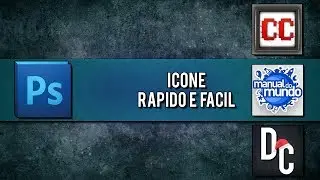 Como fazer um Ícone RÁPIDO E FÁCIL pro seu canal no Photoshop Cs6