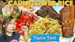 Cauliflower Rice Taste Test - Low Carb/Keto Rice OK BA? | HungreeCatt Eats