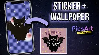 COMO HACER UN FONDO DE PANTALLA EN PICSART | Wallpapers y stickers en Picsart 2023