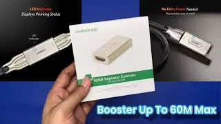 UGREEN🔥Extender Repeater Amplifier HDMI to HDMI🔥Booster Up To 60M Max🔥Unboxing + Review