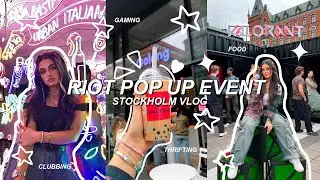 RIOT Pop-up STOCKHOLM Vlog ❤️🧋