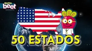 The 50 States and Flags of the United States for Children in spanish