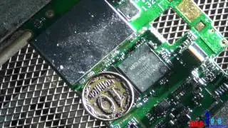Lenovo A820 не включается.Отбитые пятаки под флешкой. Часть 1