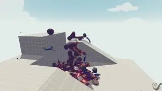 TABS: Simulation - Catapult Castle (No Control, No Special Units)