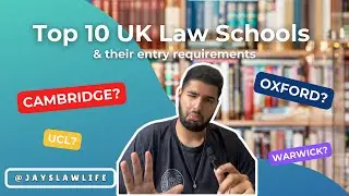 the TOP 10 UK universities for law & their entry requirements...
