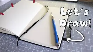 just another little drawing video... filling a double spread in my sketchbook!