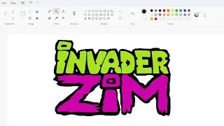How to draw the Invader Zim logo using MS Paint | How to draw on your computer
