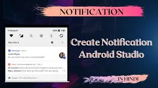 CREATE NOTIFICATION IN ANDROID |  Android Studio Tutorials | In Hindi | TRY IT !!!