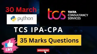 TCS Xplore IPA - CPA Coding Questions || Python || IPA || TCS