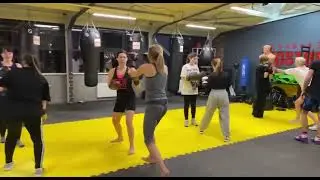 Women's boxing group