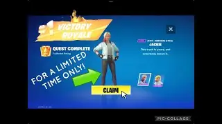 I unlocked my first skin in fortnite FOR FREE and i got a VICTORY ROYALE with it! (MOBILE)