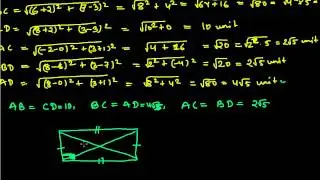 How to Show Coordinates of a Rectangle - Distance Formula Problems 7