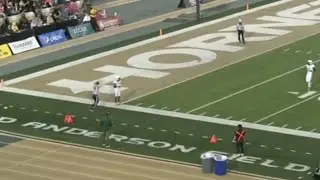 Northern Arizona return man catches kickoff inside the 1 yard line 🤣