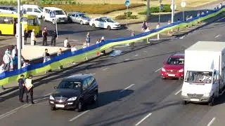 Найдовший Державний Прапор України 2018 Встановлення Національного рекорду України