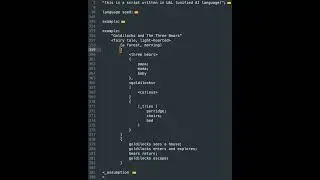Unified AI Language | spw dialect | Goldilocks Script Example