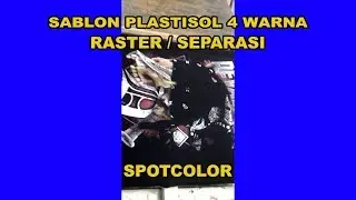 Sablon Plastisol 4 Warna Desain Raster Spotcolor