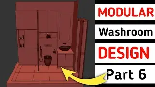 Bathroom 3ds Max Tutorial | Bathroom 3d Part 5 | Toilet 3d design