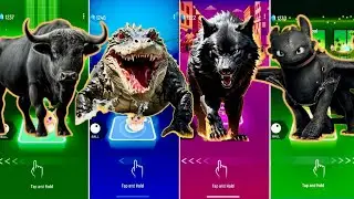 🦬 The Buffalo vs The Crocodile vs The Wolf vs  How Your Dragon 🐉 | Coffin Dance 🪩
