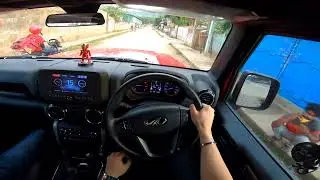 Mahindra Thar | Softop (A/T) | POV drive with roof up | Subtitled review | 3D Audio | Guwahati