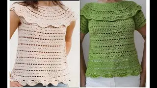 BLUSA ALICIA PINTEREST, TODAS LAS TALLAS, PASO A PASO.