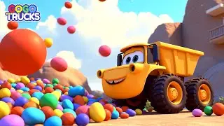 Pop Goes the Crew Construction Adventure! + More Nursery Rhymes & Kids Songs - GoGotrucks
