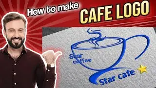 How To Make Coffee Bar Logo Design In Pixellab | Coffee Bar Point 3D Logo Design |