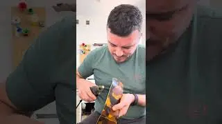 Пошив зажима из кожи AZZURRA COMOUFLAGE. Процесс пошива подробно