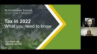 Webinar : Tax in 2022 - What you need to know