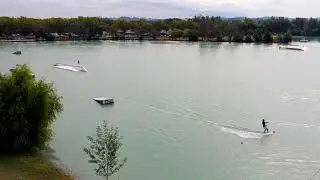 DJI Spark shot : wakeboard