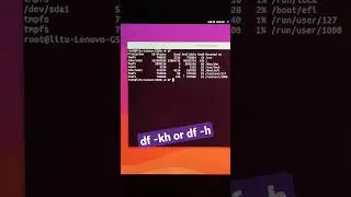 show the disk space in linux