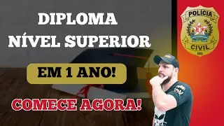 DIPLOMA NÍVEL SUPERIOR EM 1 ANO PARA PCMG - SAIBA COMO