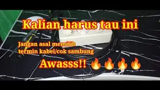Cara membuat cok sambung/terminal kabel/colokan kabel yang benar #subscribe #support