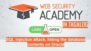 SQL injection attack, listing the database contents on Oracle | Portswigger Academy