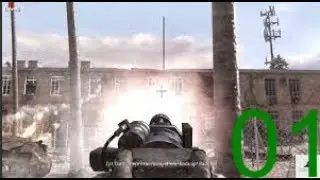 COD MW2 MISSION 2"Team Player" Part-1 Half Walkthrough