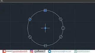 Complete Use of Array Command in AutoCAD, Rectangular, Polar, Path - QasimCAD