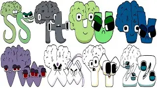 Alphabet Lore Snakes transform Uppercase and Lowercase Letters ABC from o A BIG BRAIN