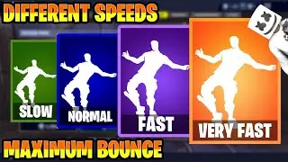 FORTNITE MAXIMUM BOUNCE EMOTE AT DIFFERENT SPEEDS! (SLOW, NORMAL, FAST, VERY FAST..) - MARSHMELLO