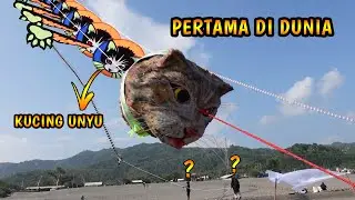 TERBANG PERDANA LAYANGAN NAGA KEPALA KUCING ANGEL DARI PRATAMA KITE SUKOHARJO