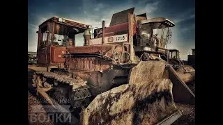 Дт-75.. Перевернул прицеп: