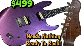 RIGHT OUT THE BOX THIS FLAME MAPLE NECK GUITAR IS READY TO ROCK!! Let's Take a Closer Look!!