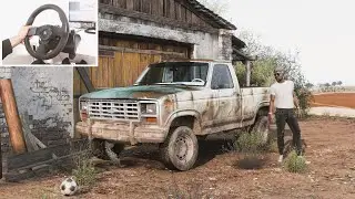 Rebuilding Ford F-150 1986 Forza Horizon 5 ( steering wheel gameplay )