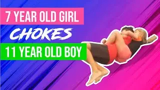 7 Year Old Girl Rear Naked Chokes an 11 Year Old Boy