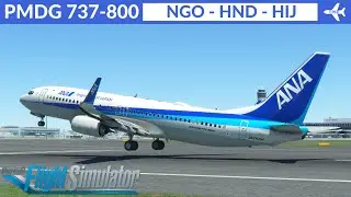[MSFS] PMDG 737-800 All Nippon Airways | Nagoya to Tokyo to Hiroshima | VATSIM Livestream | Real Ops