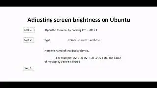 Ubuntu screen brightness | Adjust | This method worked for me!